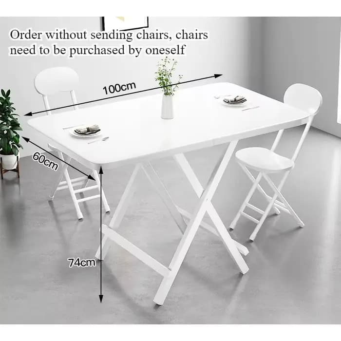 Table pliante, table à manger, table rectangulaire simple pour la maison, table à manger d'extérieur