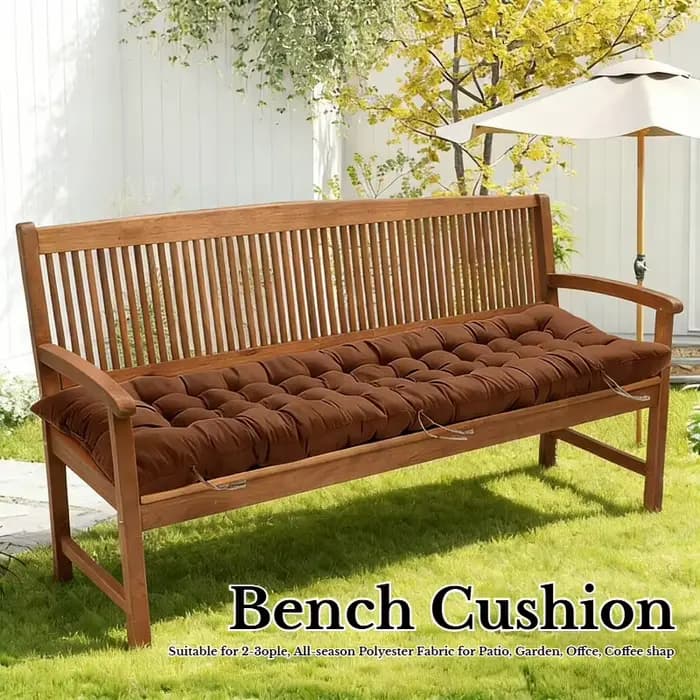 Coussin universel épais pour chaise longue, banc, balançoire de jardin ou véranda – Antidérapant, co