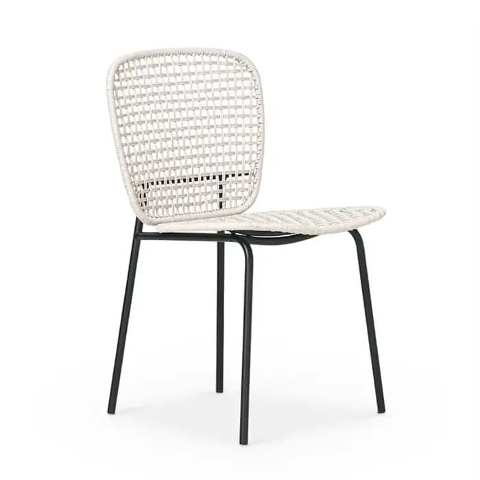Chaises de bistro françaises en rotin, chaise d'extérieur, meubles en osier et rotin