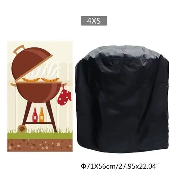 Housse de gril de Barbecue de grande taille, housse de gril en carbone robuste Weber anti-poussière 