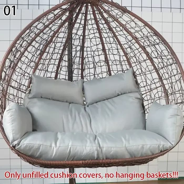 Housse de coussin suspendue pour chaise à œufs, barbe à l'échelle, housse de coussin épaisse, à rebo