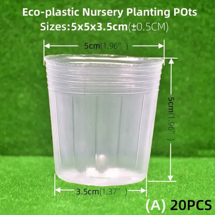 Outil de jardinage transparent pour conteneurs de jardin, pots de fleurs, pots de pépinière, coupell