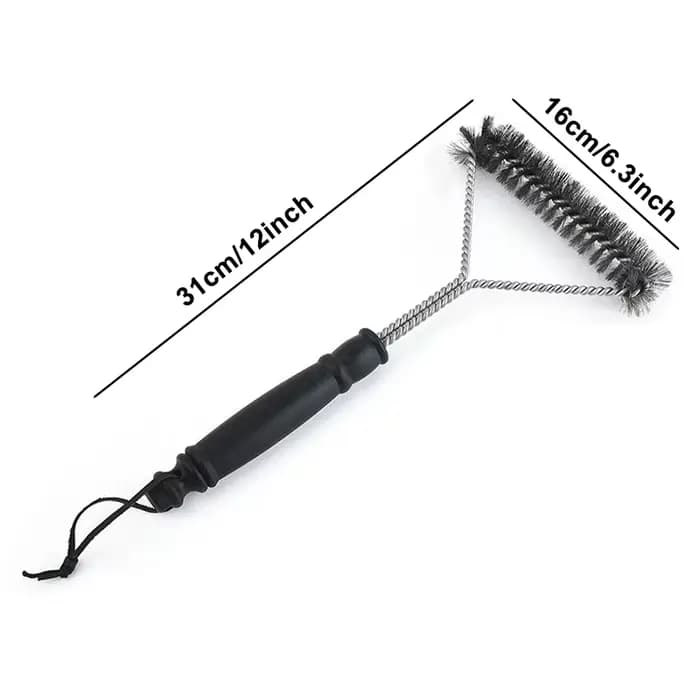 Brosse de gril sûre sans poils, grattoir à barbecue, nettoyeur en acier inoxydable, grands accessoir