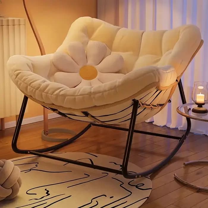 Relax paresseux salon chaises à bascule salon sexe vanité nordique canapé chaises confortable ergono