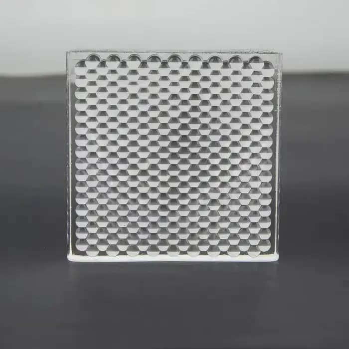 Lentille de Fresnel en Verre Optique pour Éclairage de Rue, Système d'Illumination, 64x64mm