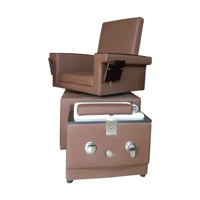 Fauteuil de pédicure de luxe moderne avec massage pour salon de manucure et spa, idéal pour les soin