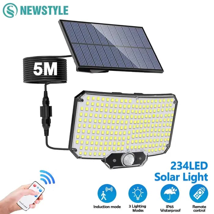 234LED lumières extérieures solaires capteur de mouvement Super lumineux lumières d'inondation solai