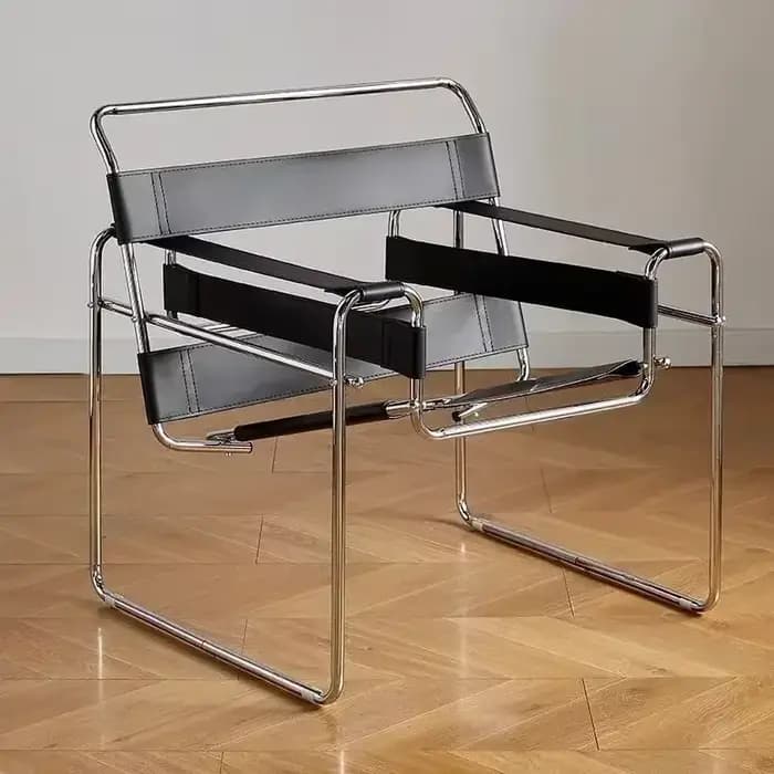 Vassili – chaise de loisirs nordique, chaise Simple, Style industriel médiéval, réseau rouge Bauhaus