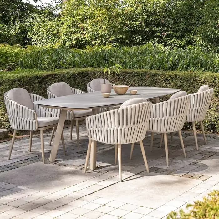 Tables et chaises d'extérieur, mobilier haut de gamme pour cour, résistant à l'eau, protection solai