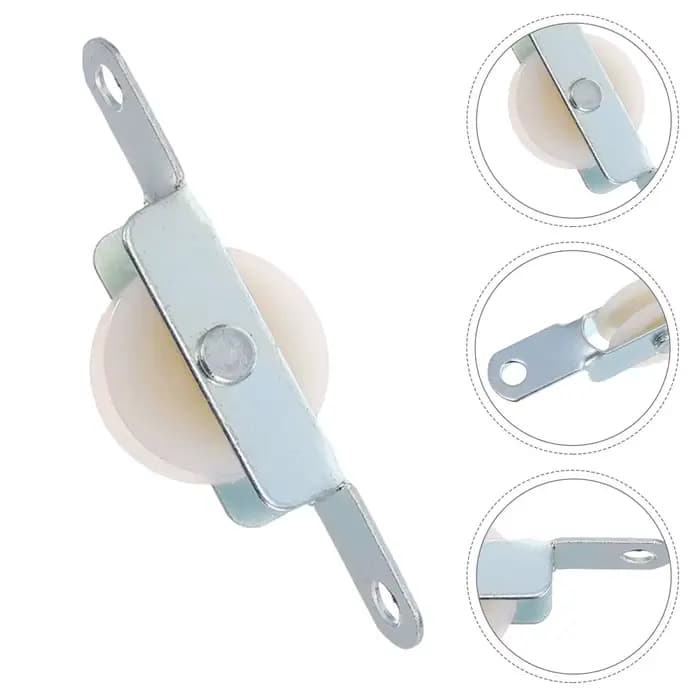 Kit de réparation pour parasol de patio, 5 pièces, avec support de poulie coulissante, poulie à roul