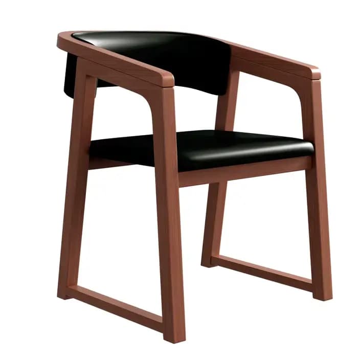 Accoudoir chaises de salle à manger nordiques marron design Bar chaises de salle à manger de jeu cui