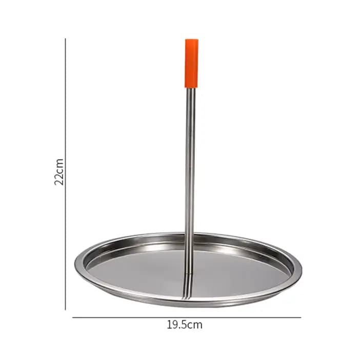 Rôtissoire jetable T1 en acier inoxydable, support vertical antiadhésif de qualité alimentaire, acce
