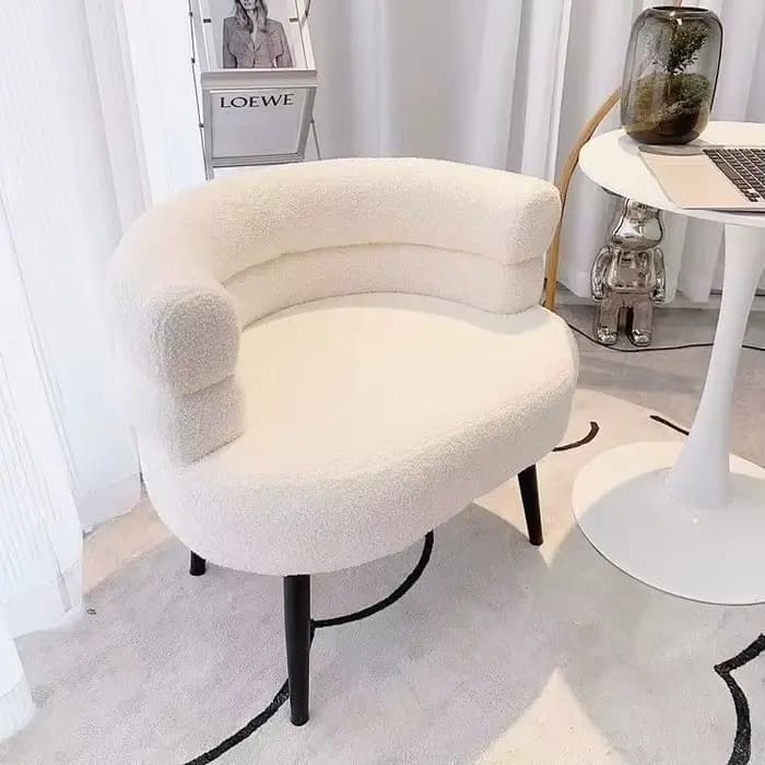 Chaise de salon nordique Ins, canapé simple, chambre à coucher, vanité de maquillage, dortoir d'étud