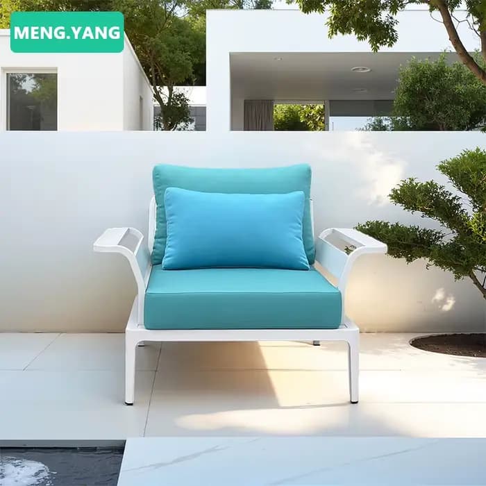 Mobilier d'extérieur ensemble de canapé de jardin cadre en aluminium minimaliste hôtel balcon cour P