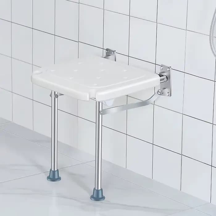 HOFurniture-Tabouret Pliant Mural, Chaise de Porche Ultra Mince, Chaise Pliante de Douche