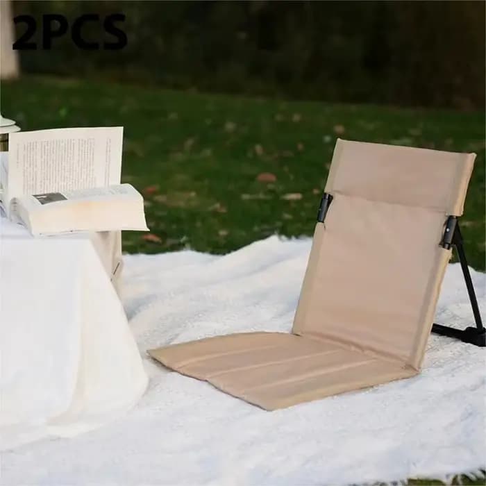 Chaise de Camping pliable, jardin extérieur, parc, chaise paresseuse simple, coussin de dossier, piq