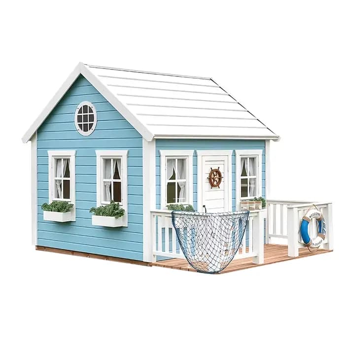 Maisonnette de jardin en bois pour enfants, aire de jeux extérieure