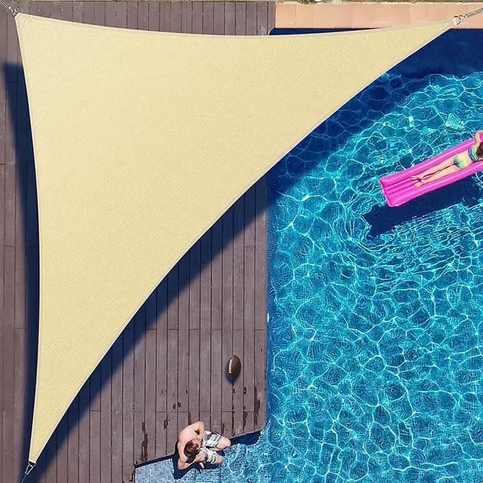 Abri solaire étanche Triangle pare-soleil Protection couverture extérieure jardin Patio piscine ombr