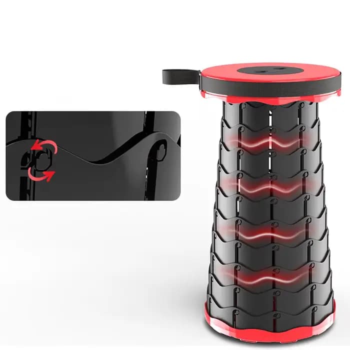 Tabouret rétractable portable, mobilier d'extérieur, chaise pliante pour le camping, la pêche