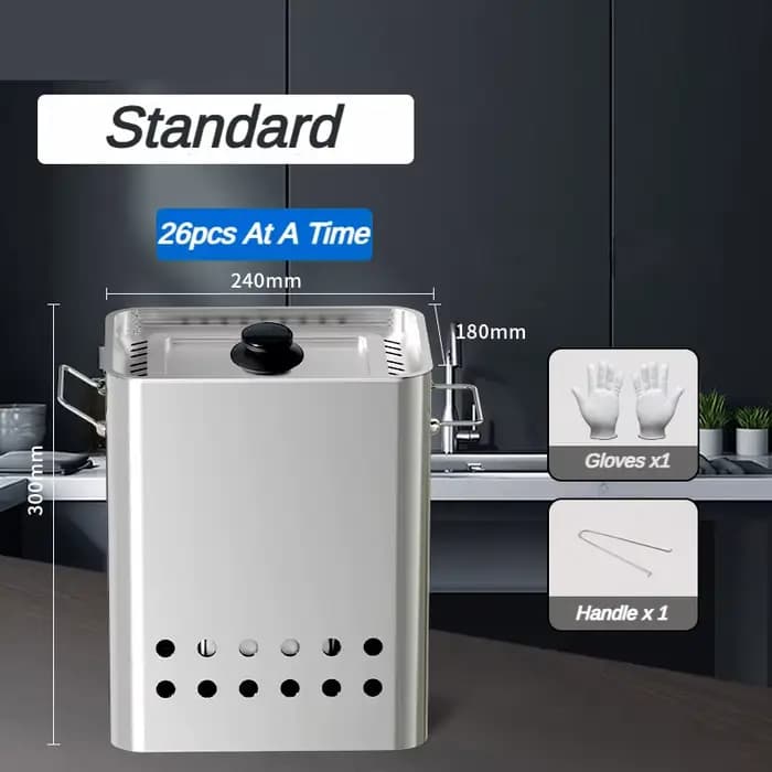 Gril portatif d'acier inoxydable sans fumée, petit gril durable de gril de barbecue, extérieur, inté