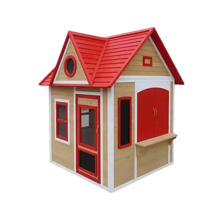 Maisonnette en bois d'extérieur pour enfants, décoration de jardin, de cour et de parc, modèles anim