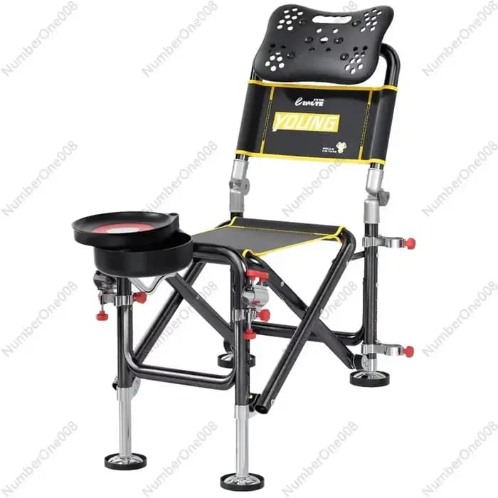 Pêche/chaise/chaise de pêche chevalier multifonctionnelle tout terrain pliable pêche/chaise/chaise d