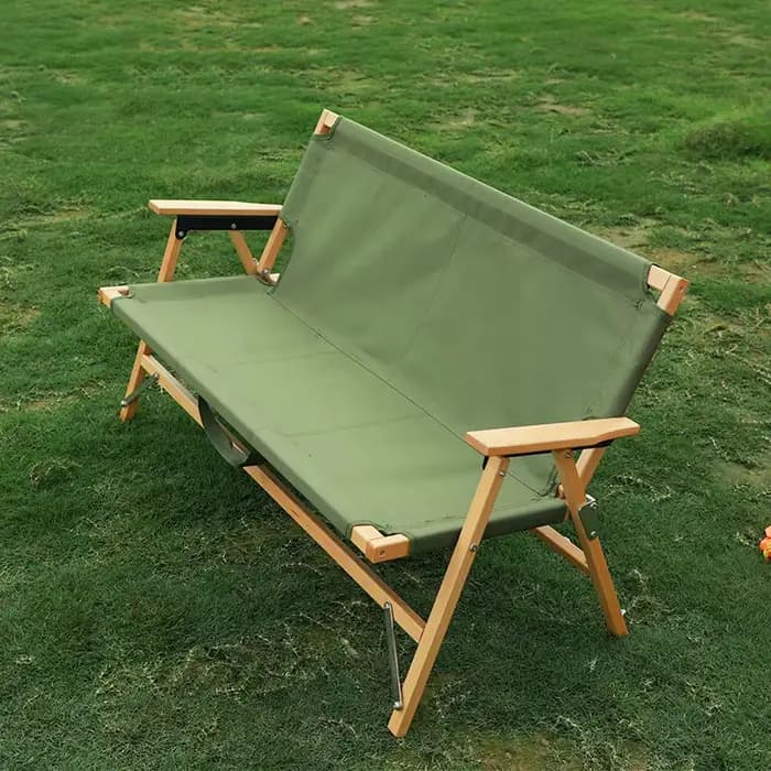 Chaise pliable pour 2 personnes pour extérieur, jardin, camping et glamping