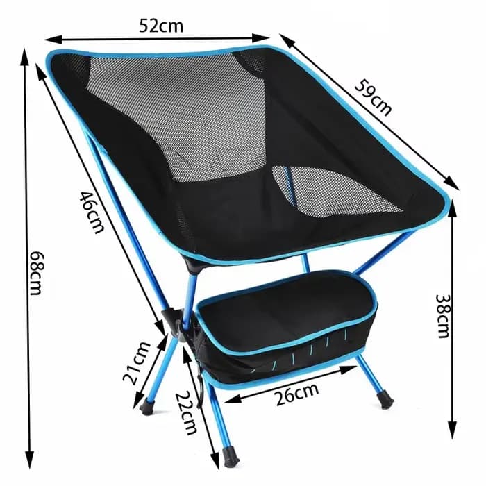 Chaise de Camping pliante légère, chaise d'extérieur Portable en alliage d'aluminium avec dossier pa