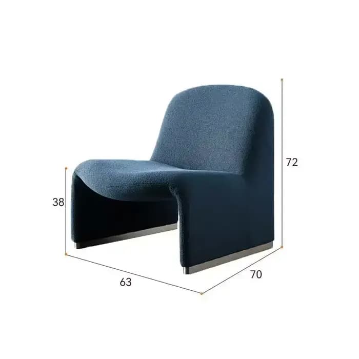 Canapé simple élégant, chaise longue de luxe de styliste, salon, balcon, meubles de célébrités créat