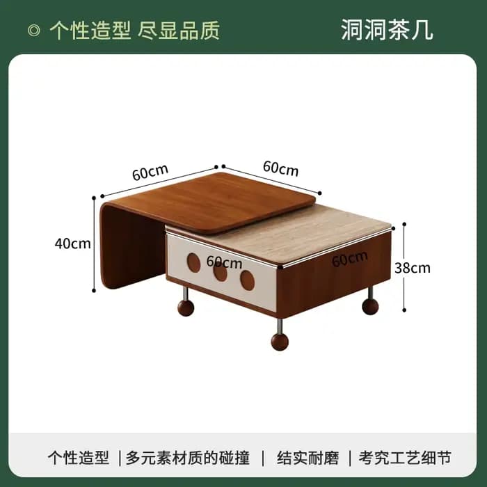 Tables basses rectangulaires extensibles avec rangement, uniques, élégantes, Premium, pieds en métal