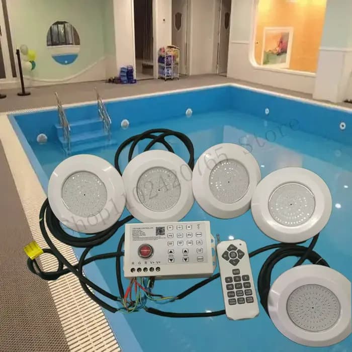 RGB LED lumière de piscine 12W Bluetooth APP contrôle DC12V extérieur/intérieur lumière sous-marine 