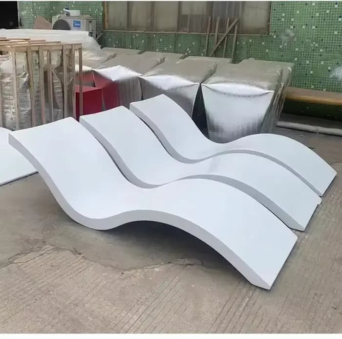 Chaise longue de piscine et de plage pour l'extérieur, mobilier de piscine, chaise longue de bronzag