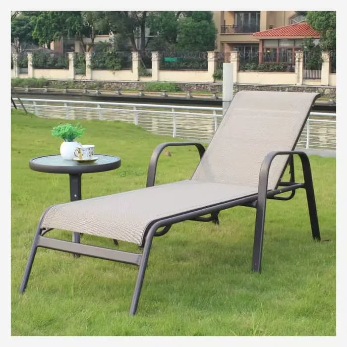 Chaise longue imperméable extérieure hôtel piscine lit de loisirs bord de mer chaise de plage Teslin