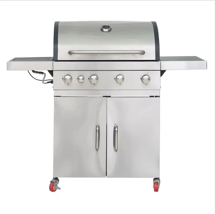 Barbecue au gaz Airo Modern Premium 4 brûleurs, fabrication directe d'usine, acier inoxydable, barbe