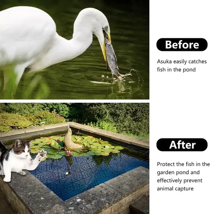 Filet de protection en plastique pour sécuritaires de jardin, protection flottante pour protéger le 