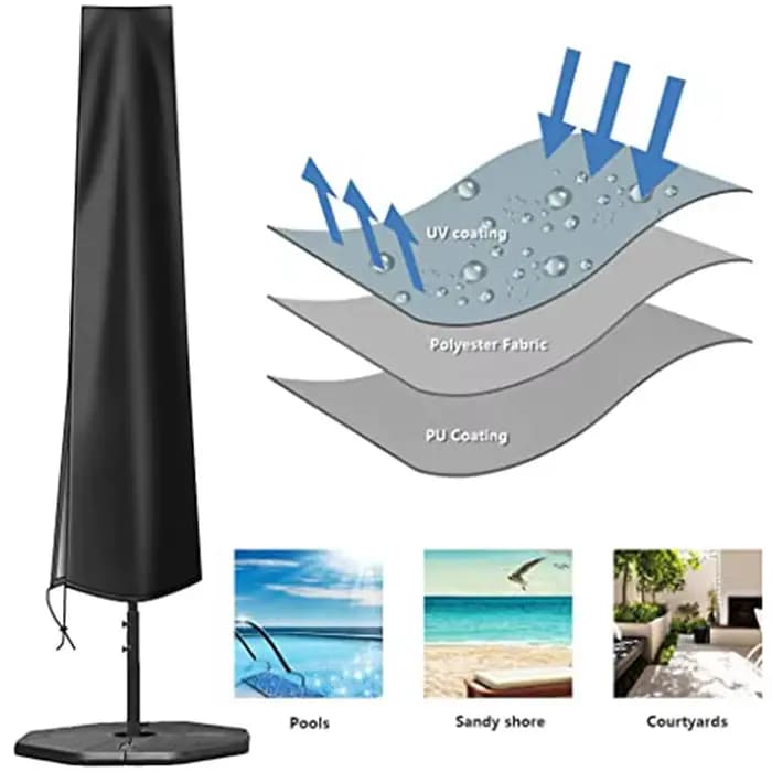 Couverture de Parasol d'extérieur en tissu Oxford imperméable, 6 tailles, imperméable, résistant aux