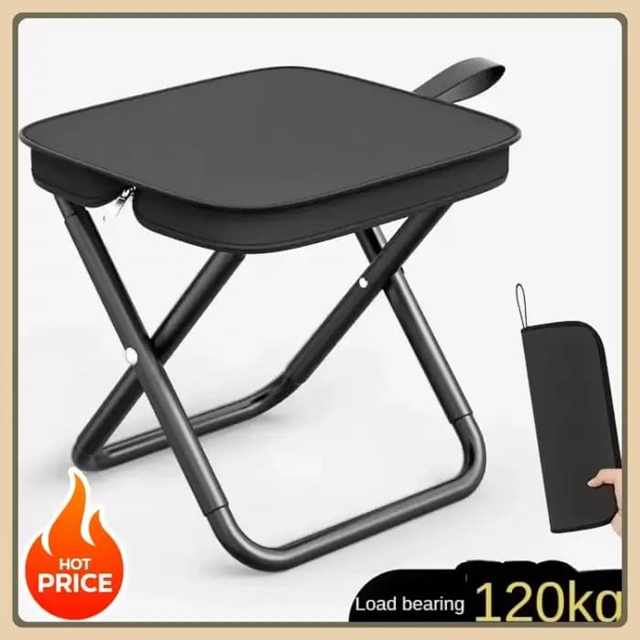 Chaise pliante ultra-légère 2026 – Siège portable pratique pour la pêche, le camping, les pique-niqu