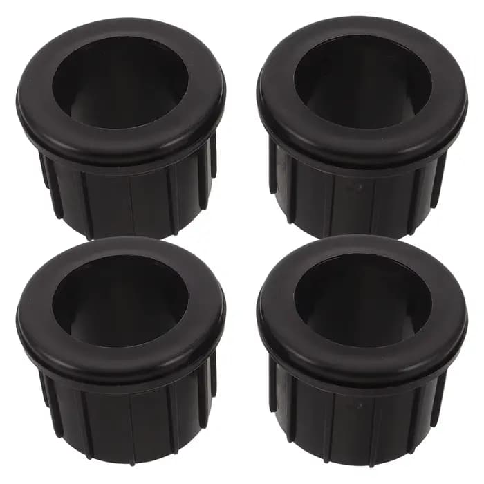 4 Pièces Bouchons de Remplacement en Plastique pour Trou de Table de Patio Extérieur, Anneaux de Pro