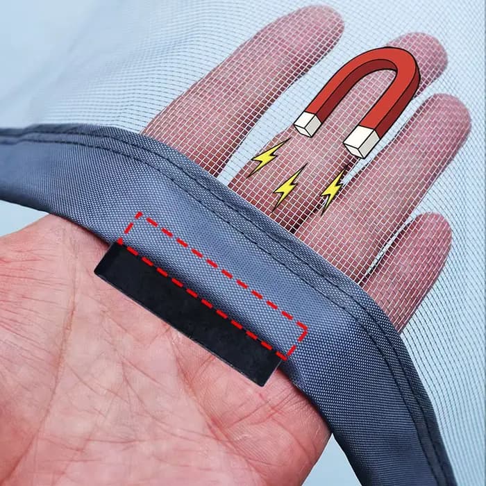 Moustiquaire magnétique à fixer sur une porte, anti-moustique, anti-mouches, rideau à installation f