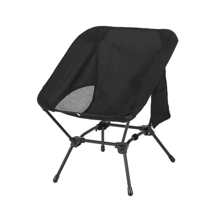Chaise pliante carrée Stable à quatre coins: forme de croissant en tube de fer léger, plus stable qu