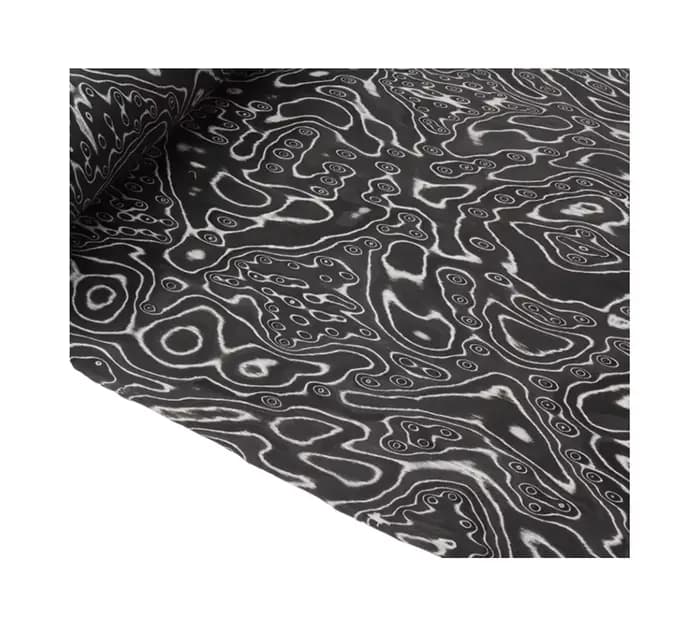 L:2.5 mètres largeur: 580mm T:0.5mm texture de perle de glace noire placage de bois matériaux de tra