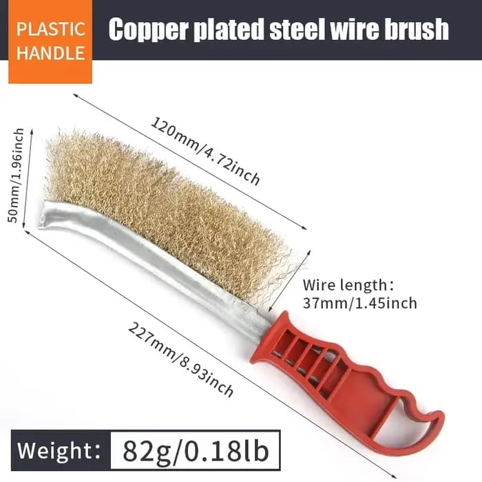 Brosse de gril de Barbecue en fil d'acier, manche en bois, rouleau antirouille, nettoyeur pour grill