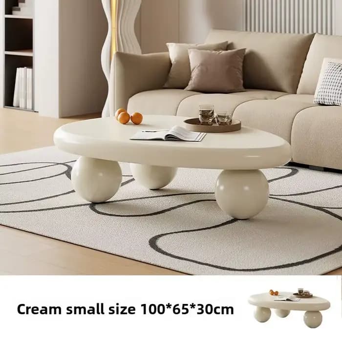 Hank Salon, Table basse, maison, nouveau, Style crème, haut de gamme, maison, Table, étagères, combi
