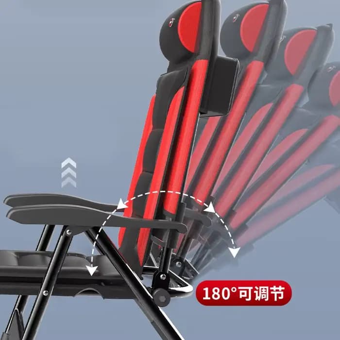 Chaise longue pliante multifonctionnelle de style européen, radeau de pêche en plein air, équipement