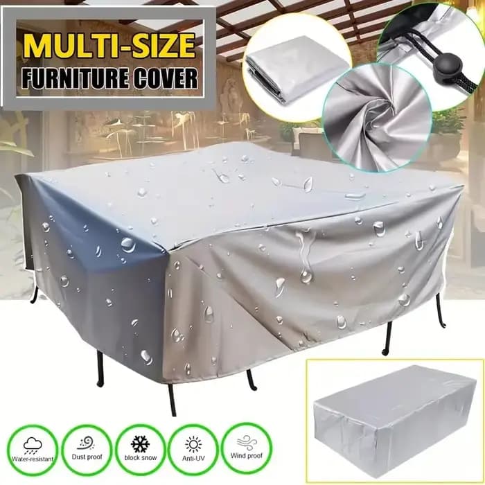 Housses de meubles de patio, housses de table et de chaises, housses de protection en tissu Oxford 2