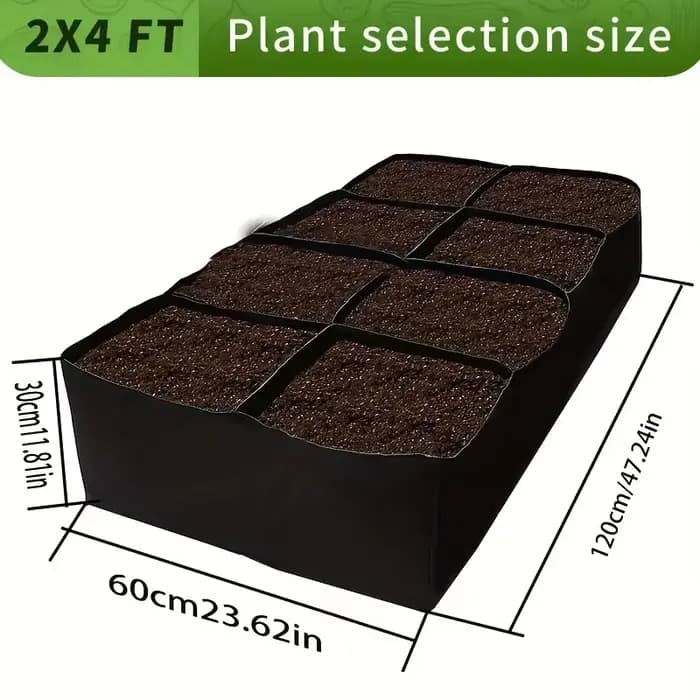 [Lit de jardin surélevé extra-large] Kit de lit de jardin surélevé extra-large à 8 grilles – Jardini
