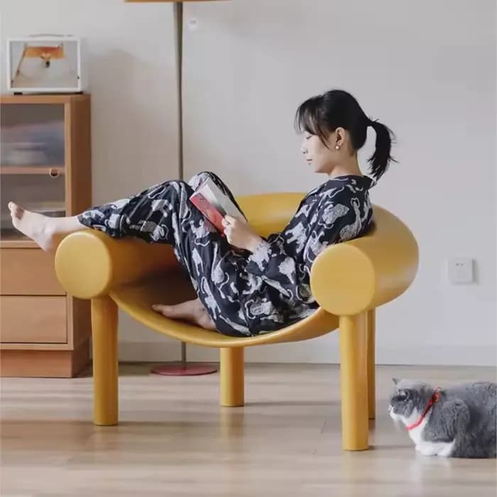 Chaise Tellurium à dossier souple, canapé Simple Ins scandinave, Simple, moderne, pour salon, hôtel,