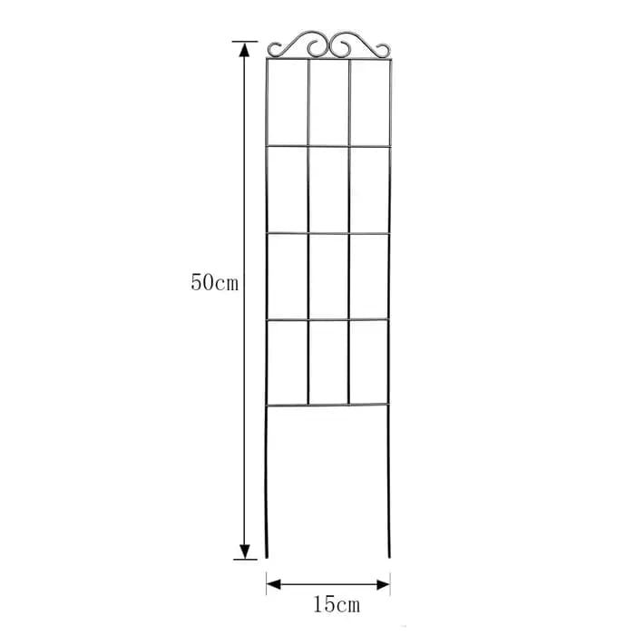 Treillis de jardin en métal pour plantes grimpantes, cadre de support de plante en pot, décor de jar