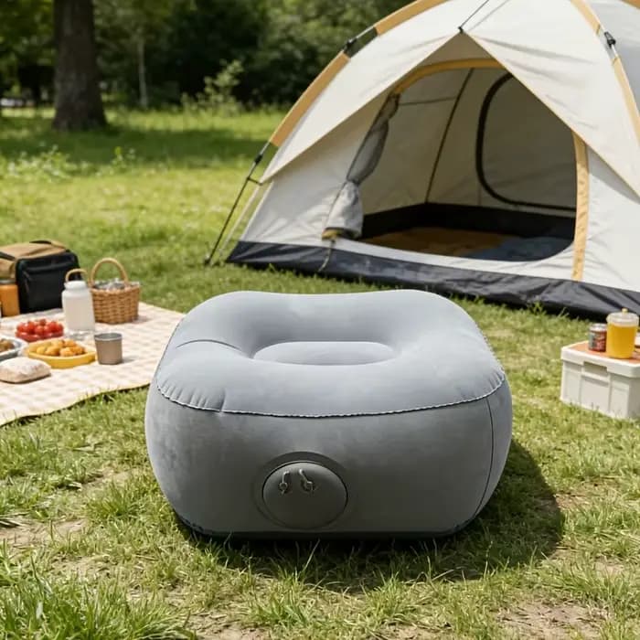 Fauteuil gonflable portable à gonflage rapide, idéal pour le camping en plein air, la pêche, la plag