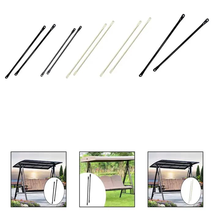 Barres de remplacement de balançoire, 2 pièces, tiges de balançoire d'extérieur, tiges de suspension